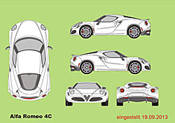 Alfa Romeo 4C Vektorgrafik